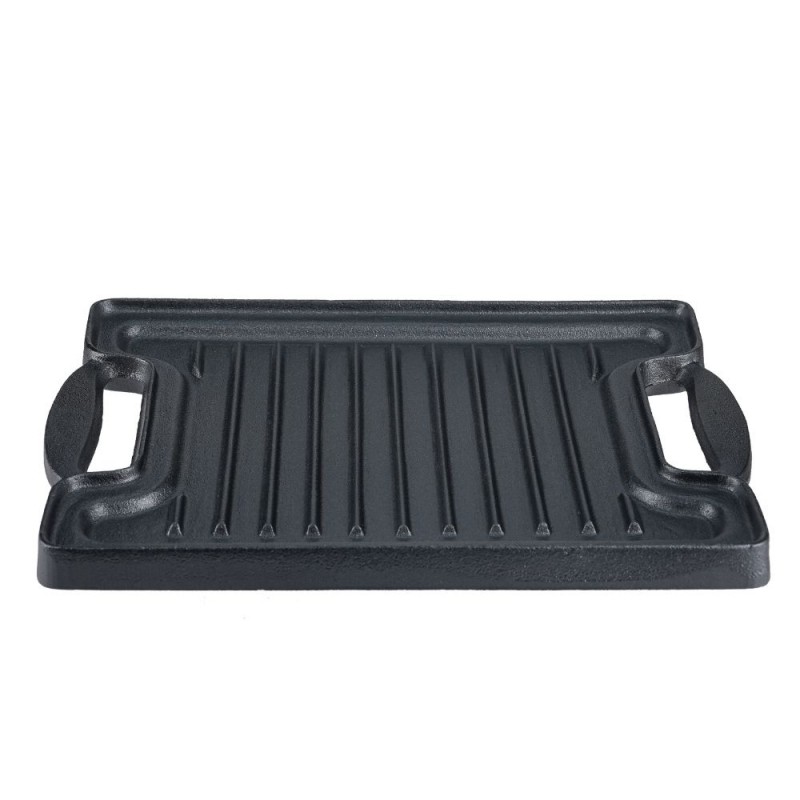 Dubbelzijdige gietijzeren grillplaat, 36x25 cm - Productenvergelijking