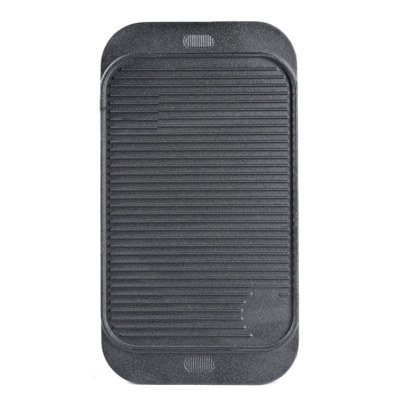 Dubbelzijdige gietijzeren grillplaat, 48x26 cm - Productenvergelijking