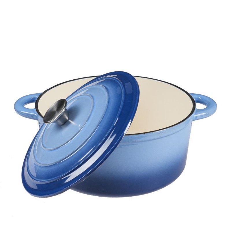 Geëmailleerde gietijzeren pot, Blauw, Ф22 - Productenvergelijking