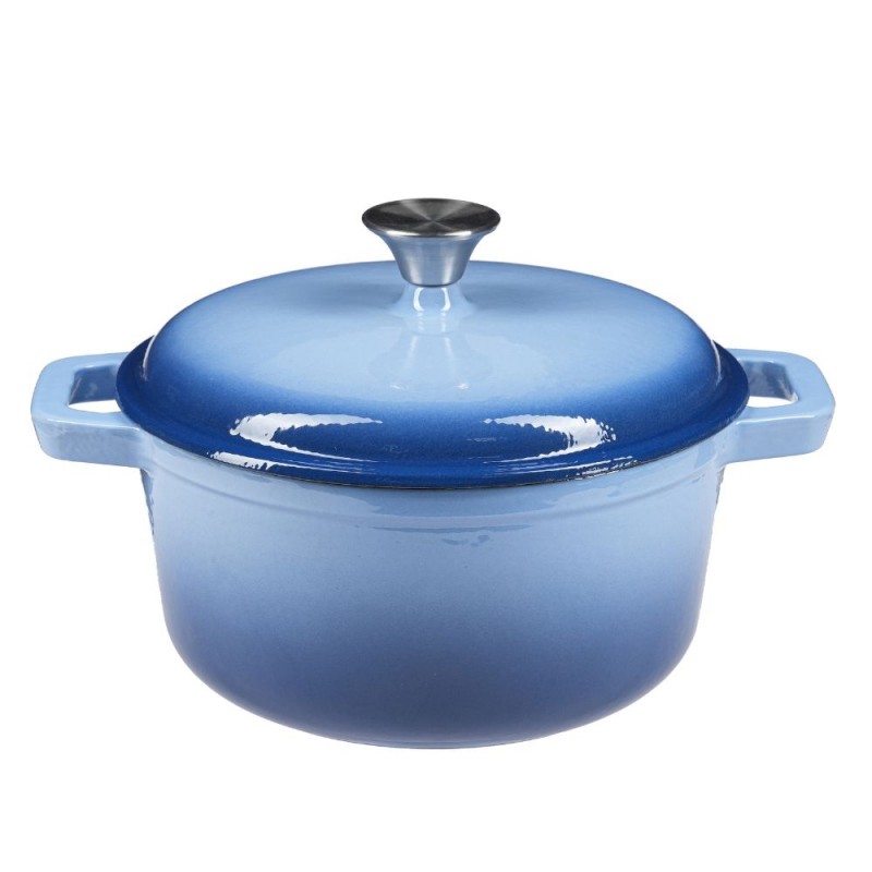 Geëmailleerde gietijzeren pot, Blauw, Ф24 - Productenvergelijking