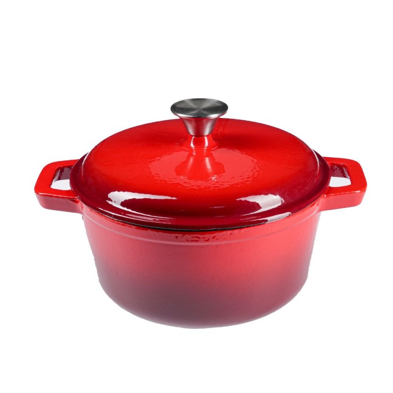 Geëmailleerde gietijzeren pot, Rood, Ф24 - Productenvergelijking
